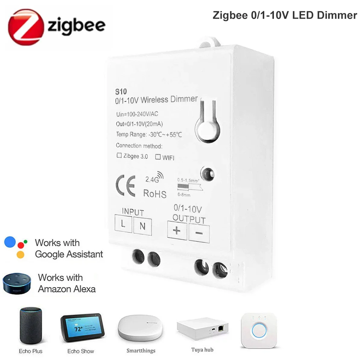 Zigbee 3.0 0-10V 1-10V Dimmer  - đánh giá và giá Zigbee Coordinator Stick