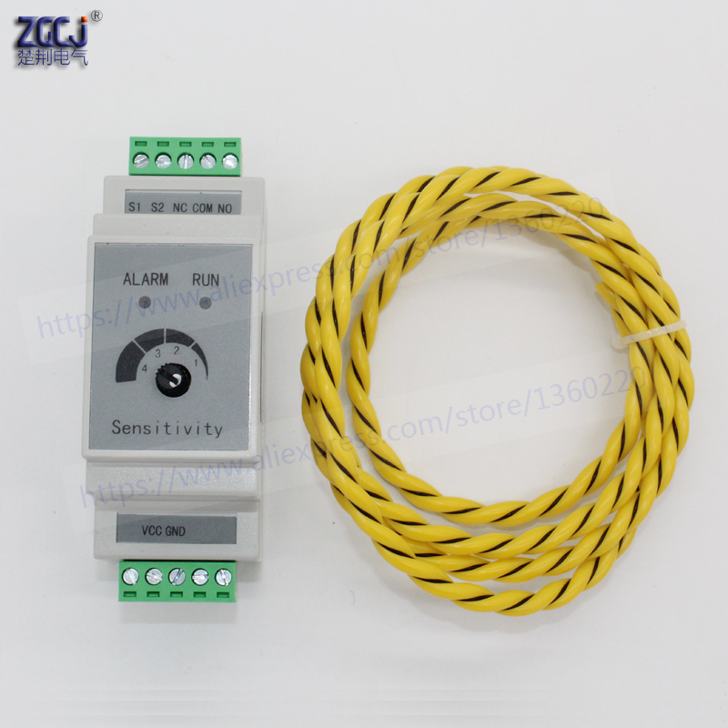 with 2m sensor wire 35mm Din l - đánh giá và giá Water Leak Detector Wired