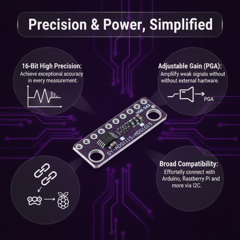 ADS1115 Adjustable Gain 16Bit  - đánh giá và giá Home Automation Systems Diy